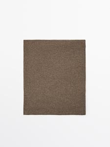 Шарф из 100% кашемира Massimo Dutti, песочный