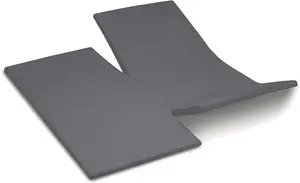 Простыня "Золушка" на подкладке "Satin Split Sundays", для топперов высотой до 15 см Cinderella 200х220 см, 1 шт., цвет anthrazit