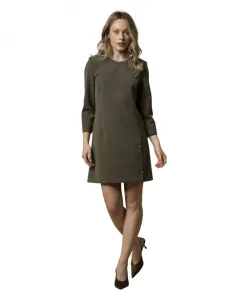 Стильное платье с круглым вырезом, выше колена Kocca, зеленый