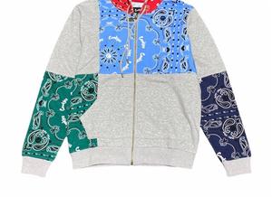 Мужская толстовка с капюшоном Level Up Full Zip в сером цвете Cookies, серый