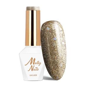 Molly Nails Queens Of Life Perfect Gold HEMA/Di-HEMA Free 8 г № 32 гибридный лак для ногтей