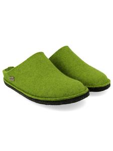 HAFLINGER Шерстяные тапочки "Flair" зеленого цвета