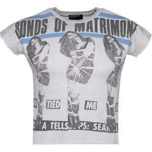 Футболка женская выцветшая белая Enfants Riches Deprimes