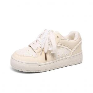 Кроссовки для скейтбординга женские с низким верхом и амортизацией Far waves, светло-желтый