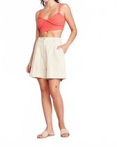 Укороченный трикотажный топ-бралетт Tai в оранжевом цвете Self Contrast, оранжевый