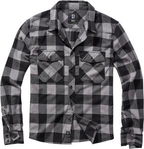 Рубашка Brandit Check Shirt, черный/серый