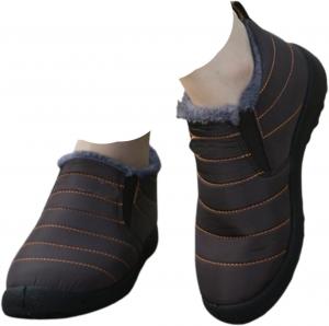 Женские зимние ботинки на снег, водонепроницаемые, легкие, с термо-подкладкой, без шнурков для холодной погоды Generic, Dark Brown -C