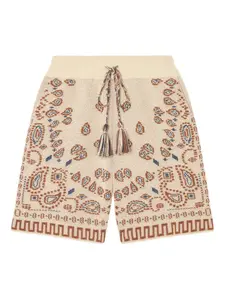 Хлопковые шорты-бермуды Alanui, бежевый