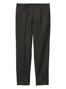 Шерстяные брюки со складками Prada, серый