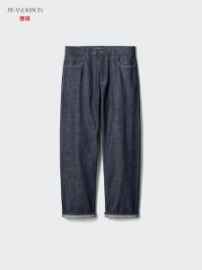 Прямые джинсы selvedge (удлиненные) Uniqlo, 69 navy