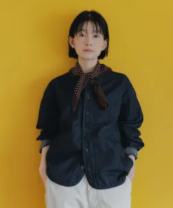 Короткая куртка из денима цвета "овечья шкура" плотностью 10 унций Dmg, цвет One Wash