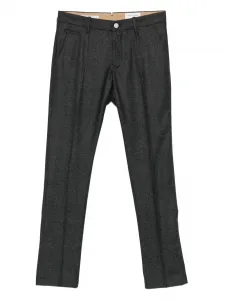 Шерстяные брюки прямого кроя Jacob Cohen, серый