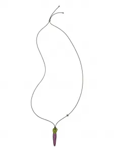 Кулон-ожерелье "Морковь Любопытства" Tory Burch, фиолетовый