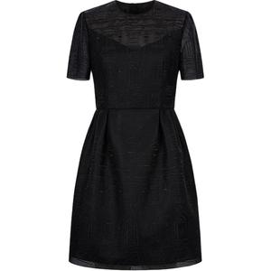 Женское платье с коротким рукавом KARL LAGERFELD SS25 KARL LAGERFELD / Karl Lagerfeld Jeans, черный