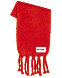 Шарф Logo Plain Jil Sander, Red