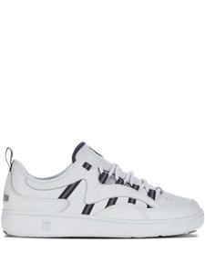 Кроссовки из кожи в полоску K-Swiss, белый