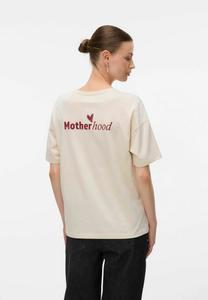Футболка MAMALICIOUS LOCKER GESCHNITTEN RUNDHALS, Birch/Camel