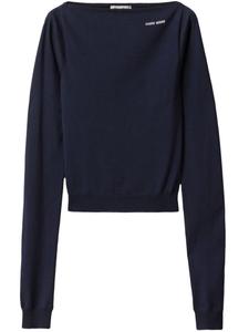 Miu Miu топ с логотипом, синий