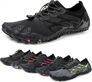 Аквашузы Ziitop для плавания и активного отдыха, быстросохнущие, противоскользящие, черные