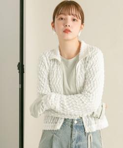 Футболка с длинным рукавом и застежкой-молнией спереди Kbf, цвет Off