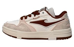 Скользоустойчивые амортизирующие низкие скейтбордские кроссовки женские Red White Erke, Ivory White/Painted Gray