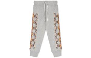 Детские трикотажные спортивные штаны Burberry, цвет Gray