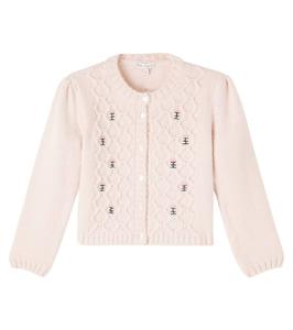 Вышитый кардиган Rosine Bebe Organic, Shell Pink