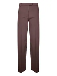 Брюки прямого кроя с прорезными карманами THELATEST, коричневый