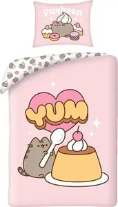 Pusheen - Комплект постельного белья "Yum", хлопок AG3500 (односпальный) (розовый/серый/белый) PUSHEEN