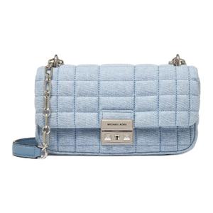 MICHAEL KORS Сумка через плечо Tribeca малая женская светло-джинсового синего цвета