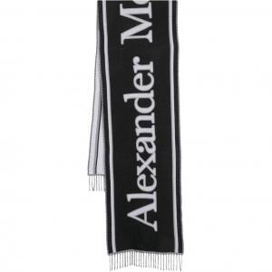 Шарф с интарсией логотипа Alexander McQueen