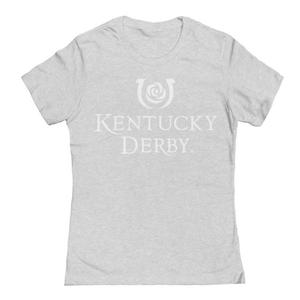 Футболка с вертикальным логотипом команды «Кентукки Дерби» Unbranded, серый