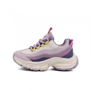 Детские повседневные низкие кроссовки Slip Resistant Abrasion Resistant Jeep, cloud светло-фиолетовый/айвори белый