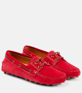 Туфли-лодочки Gommino Bubble из замши Tod's, Savy Red