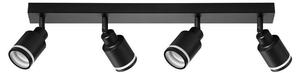 Потолочный светильник Nettlife Neumünster 4-flammig, черный - металл - 5 x 16 x 55 см