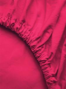 Erlich Textil  Простыня на резинке Cotton Select ярко-розового цвета