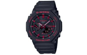 CASIO Часы Men Liquid Crystal/Analog Dual Display Series Black Watch GA-B2100BNR-1A, Black Dial