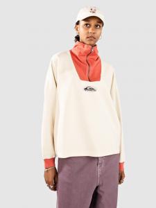 Флисовый пуловер Quiksilver Sungai Block Half-Zip Fleece Pullover, bone white