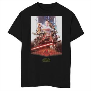 Футболка с эпическим плакатом и графикой для мальчиков 8–20 лет «Звездные войны: Скайуокер. Восхождение» Licensed Character, черный