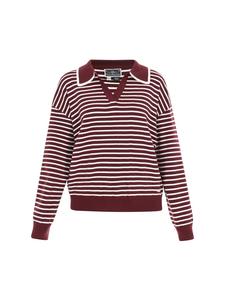 DreiMaster Женский свитер винно-красного цвета