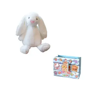 Плюшевая игрушка кролик с висячими ушами высота 30см MORTEN SOLUM, белый