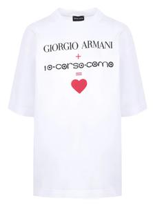 Хлопковая футболка X 10 Corso Como Giorgio Armani, белый