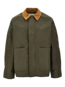 Куртка с воротником из вельвета Foret, зеленый