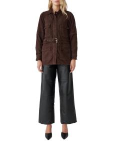 Коричневая замшевая куртка Сахара DEADWOOD