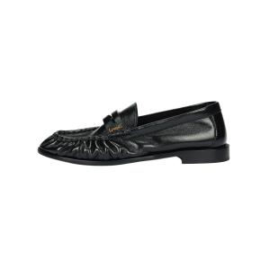 Le Loafer Penny Slippers SAINT LAURENT, черный