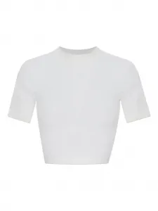 Укороченная футболка с круглым вырезом Alaïa