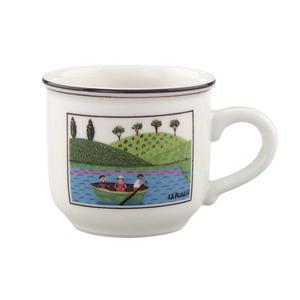 Чашка для эспрессо Villeroy & Boch Design Naif rosa Haus am Fluss, 0,09 л, белый