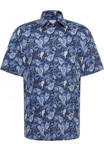 Рубашка делового кроя Comfort fit ETERNA, Night Blue/Dusty Blue/Light Blue