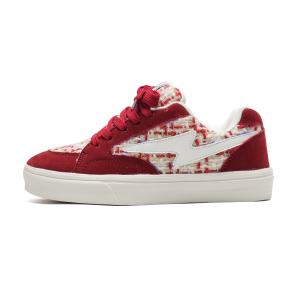 Износостойкие, легкие и дышащие низкие кеды для скейтбординга унисекс OAOQ, вдохновленные Chanel красные