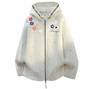 Кардиган утепленный с капюшоном Unisex HUANQIU, red